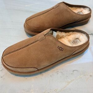 UGG Men's Brown Suede Slip-Ons